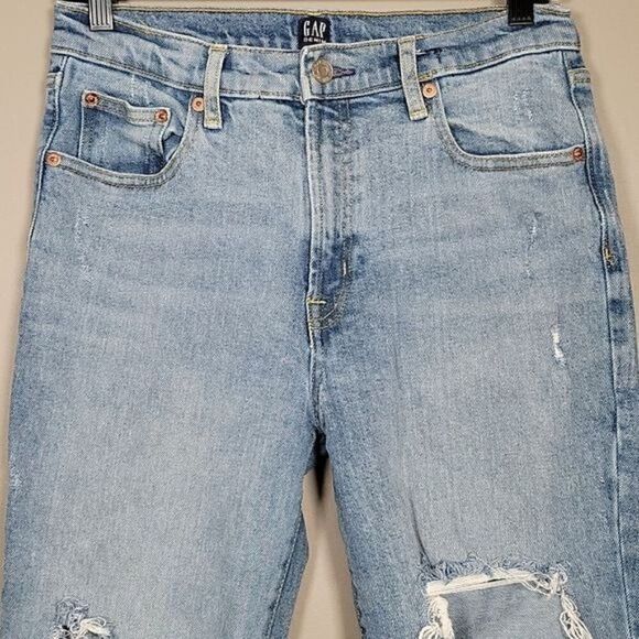 Gap Denim True Skinny Distressed Jeans Sz 27R - Picture 3 of 9
